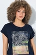 T-shirt oversize, motif savane, décolleté rond et manches courtes