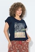 T-shirt oversize, motif savane, décolleté rond et manches courtes