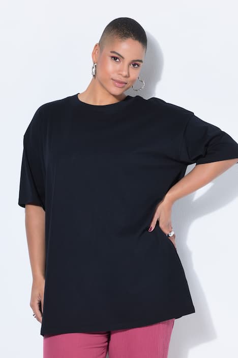 T-shirt, oversized, fotoprint met statement