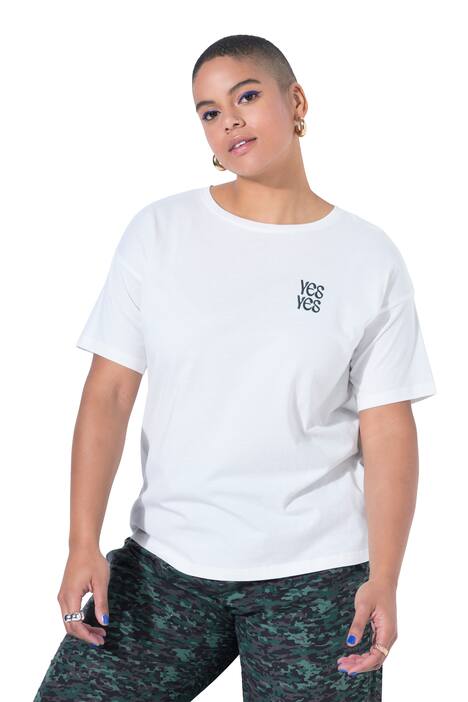 Tričko, oversize, vyšívaný nápis