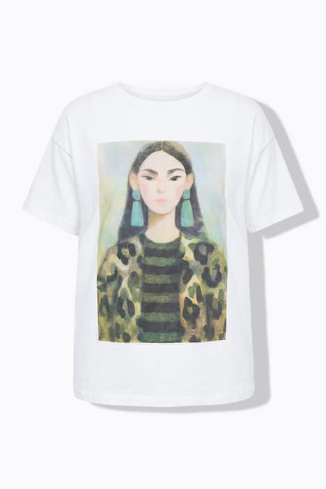 T-shirt, oversized, vrouwen-motief
