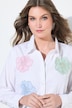 Blouse, Loose Fit, 3D-bloemen, lange mouwen