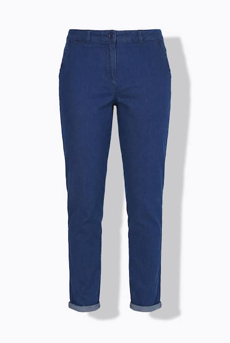 Hose, Tapered Fit, Taschen mit Rüsche