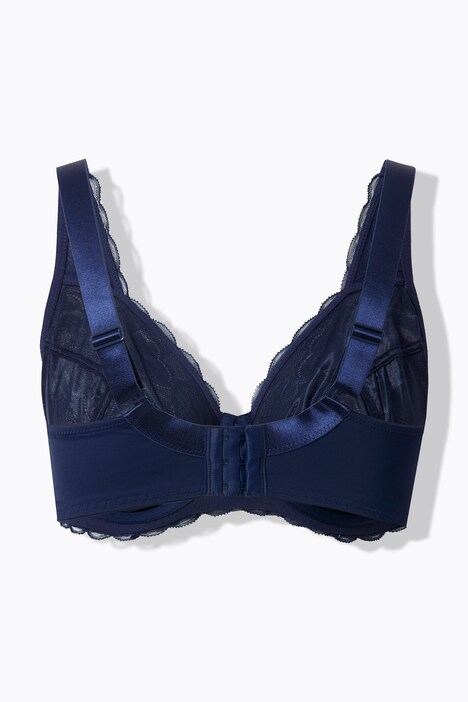 Reggiseno con ferretto, cuori, pizzo e coppa B-F