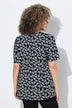 T-Shirt, gemustert, A-Linie, Tunika-Ausschnitt, Halbarm