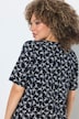 T-Shirt, gemustert, A-Linie, Tunika-Ausschnitt, Halbarm