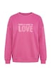 Mikina, oversize, froté nápis LOVE