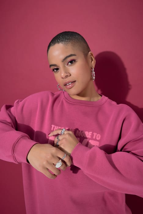 Sweatshirt, Oversize Shape, Frottee Statement LOVE