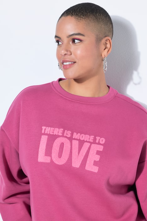 Sweatshirt, Oversize Shape, Frottee Statement LOVE