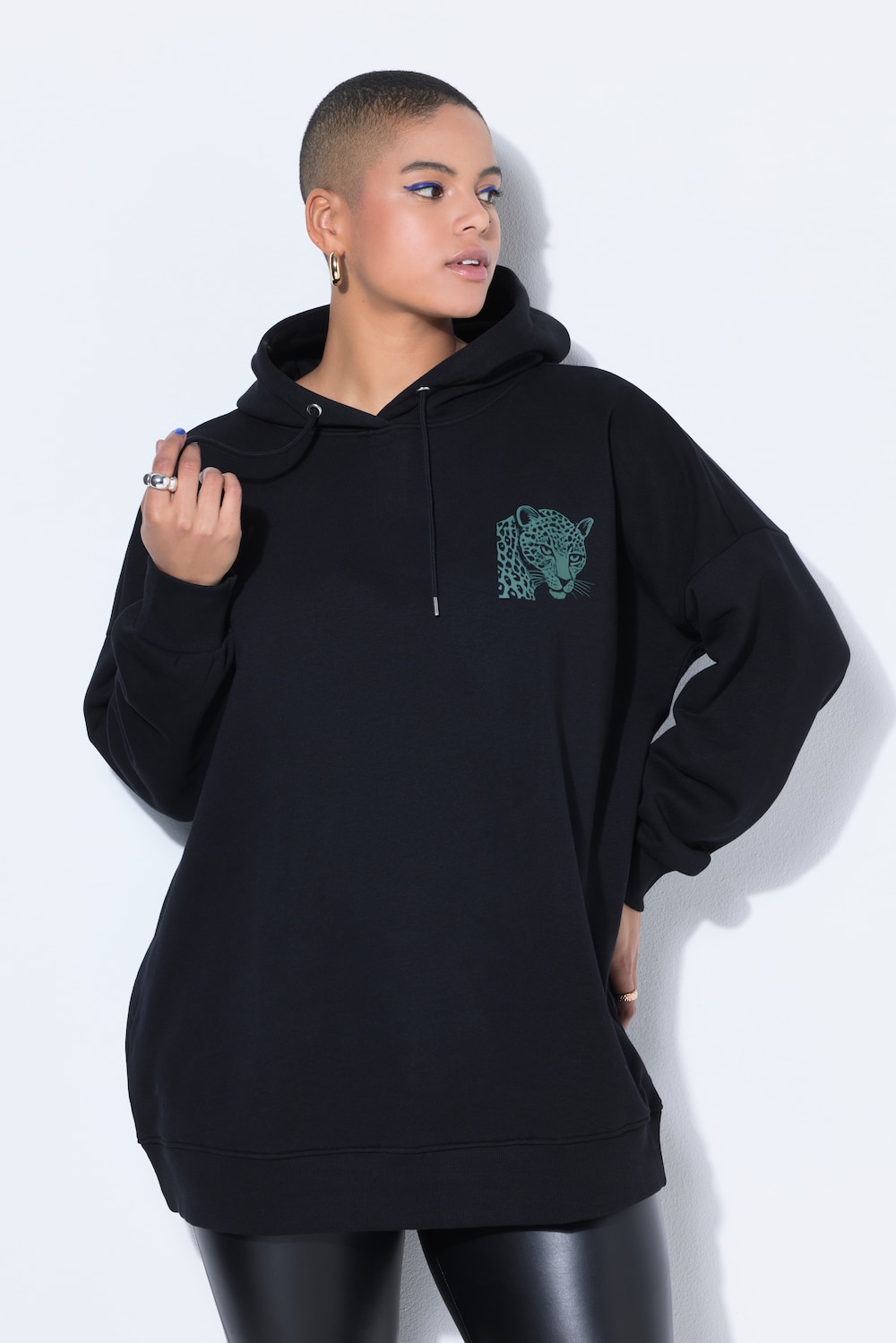 Hoodie, Oversize Shape, Kapuze, Animal Prints