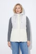 Weste, Teddyfleece , A-Linie, Kapuze, ärmellos