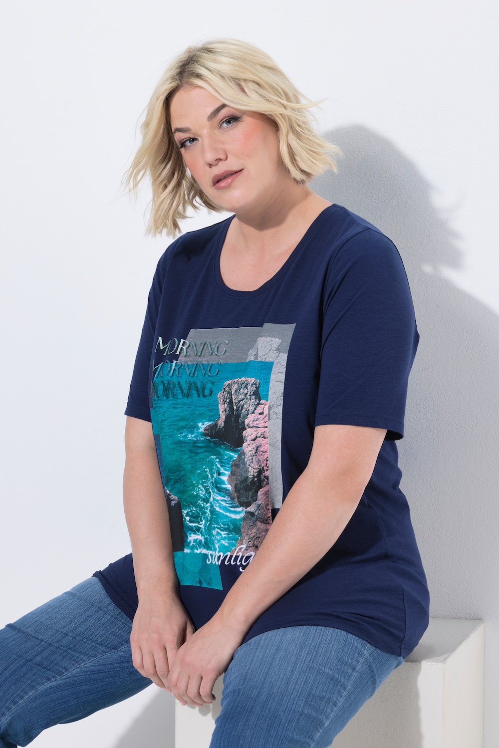 T-Shirt, Fotomotiv, Classic, Rundhals, Halbarm