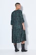 Maxi dress, A-line, camouflage, 3/4 sleeves