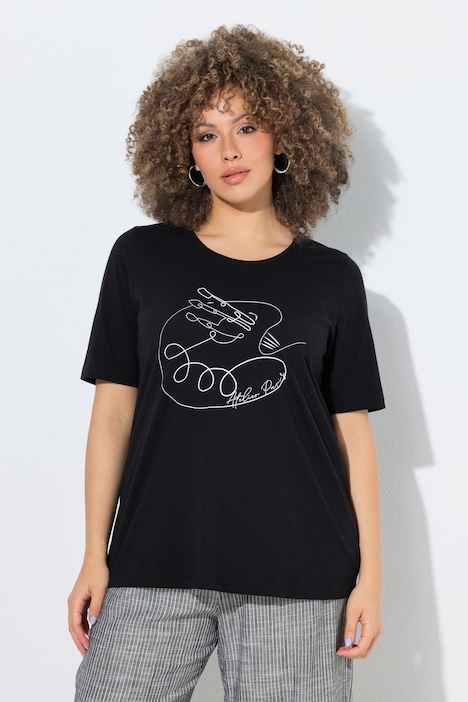 T-Shirt, Motivdruck, Classic, Rundhals, Halbarm