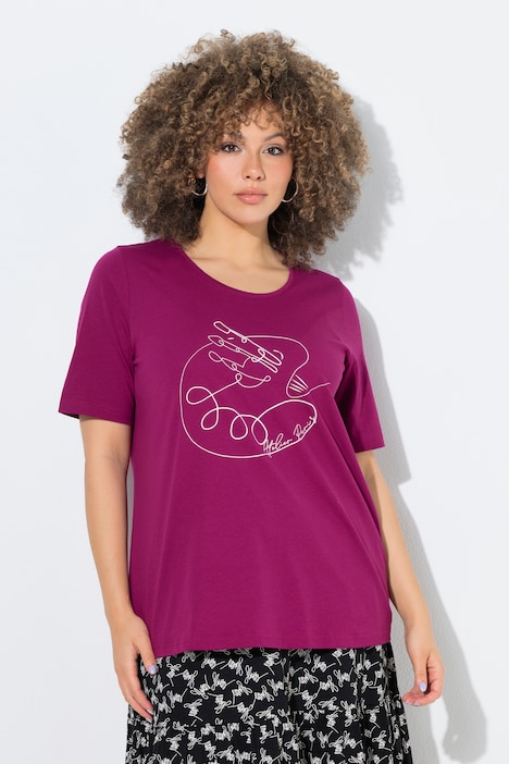 T-Shirt, Motivdruck, Classic, Rundhals, Halbarm