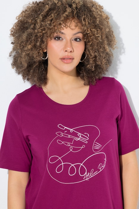 T-Shirt, Motivdruck, Classic, Rundhals, Halbarm