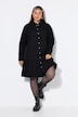 Robe oversize en jean, manches longues et larges et volant à la base