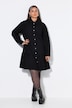 Robe oversize en jean, manches longues et larges et volant à la base