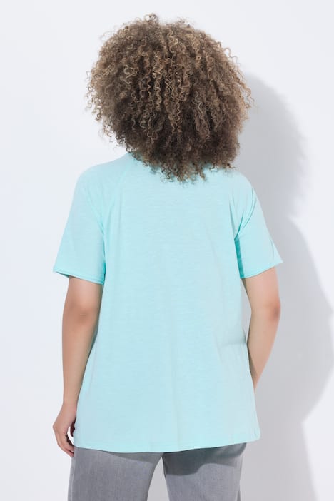 T-Shirt, Muscheln, A-Linie, Rundhals, Halbarm