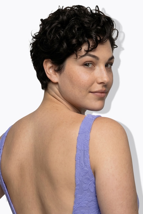 Badeanzug, Blütenstruktur, Softcups, Zierring