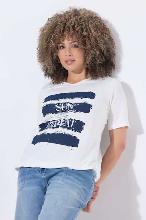 Sun Palms Repeat Graphic Drawstring Tee
