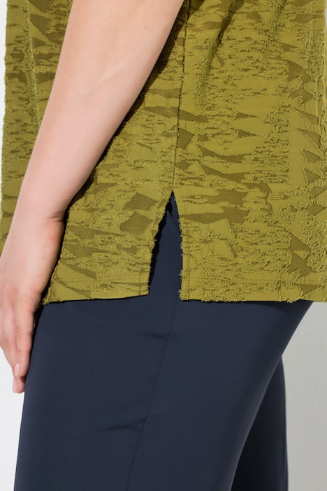 T-Shirt, Oversized, V-Ausschnitt, Halbarm