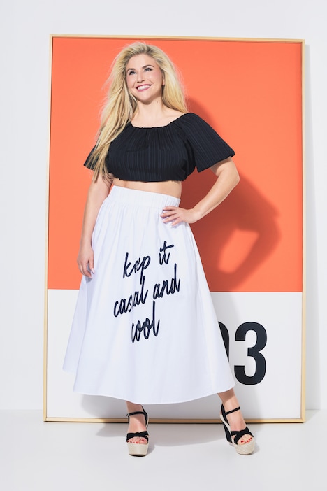 Casual And Cool Paper Touch Skirt