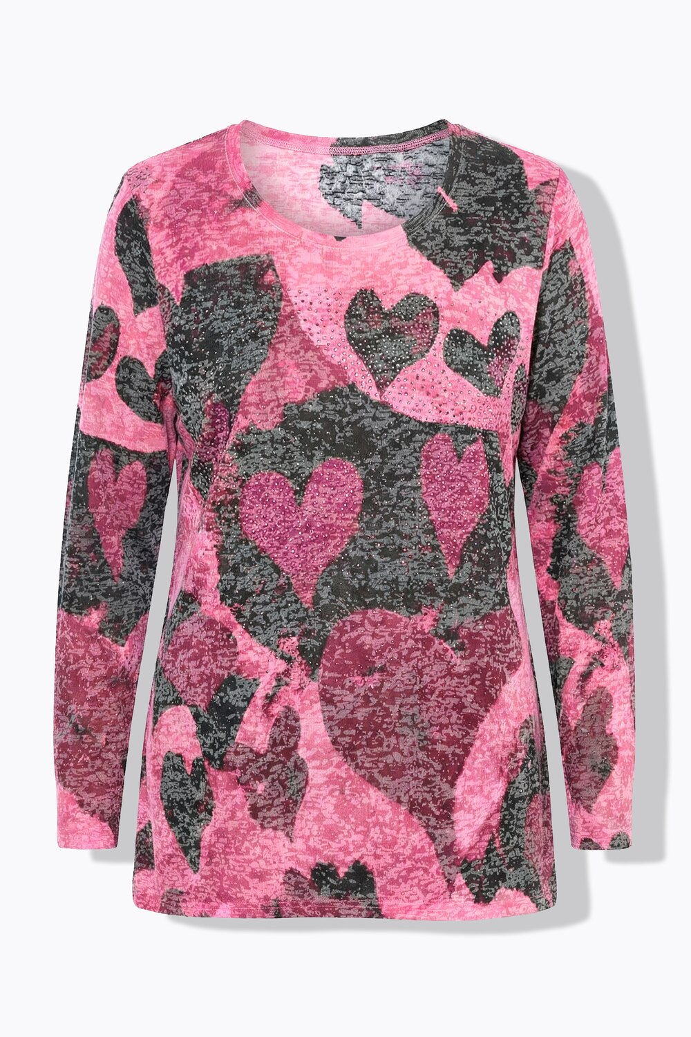 Stora storlekar Topp, Dam, rosa, storlek: 52, Polyester/Viskos, Mia Moda