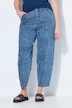 Ballonjeans, hoge taille, luipaardprint, 5-pocket