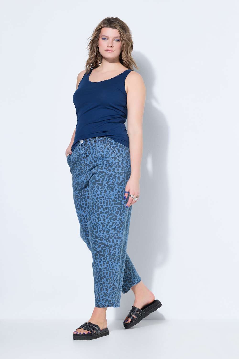 Ballon-Jeans, High Waist, Leo, 5-Pocket