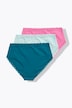 Midi-slips, set van 3, kanten tailleband