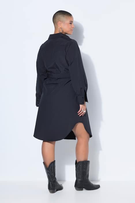 Paitamekko, Fitted Fit, midipituinen, solmittava vyö