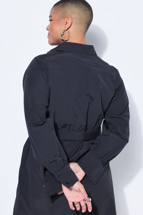 Paitamekko, Fitted Fit, midipituinen, solmittava vyö