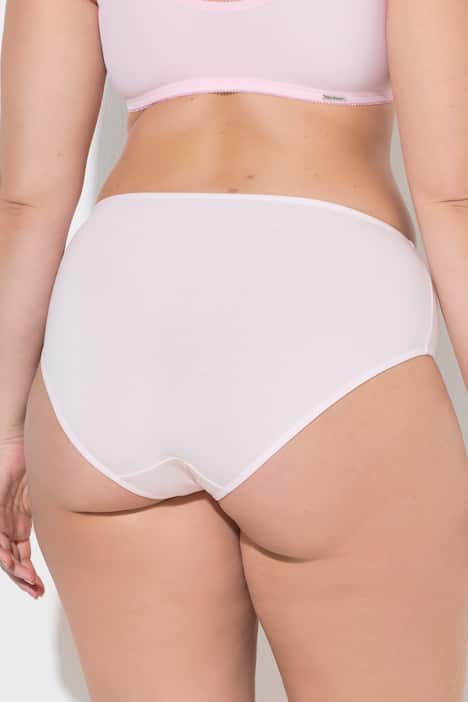 Midislips, set van 5, kleurrijk luipaardmotief/effen