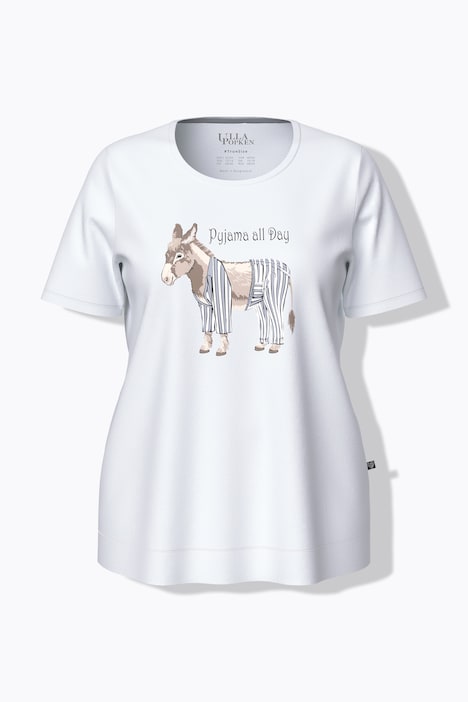 Pyjama, Esel, Rundhals, Halbarm, Shorts