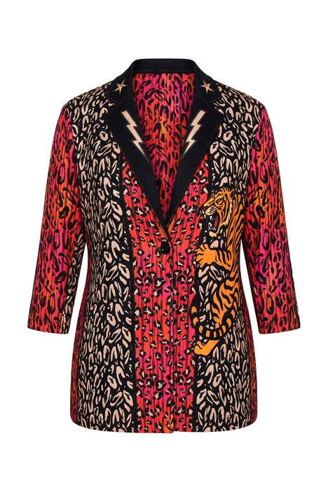 Blejzr, Basic střih, scuba, zvířecí vzor, motiv tygra