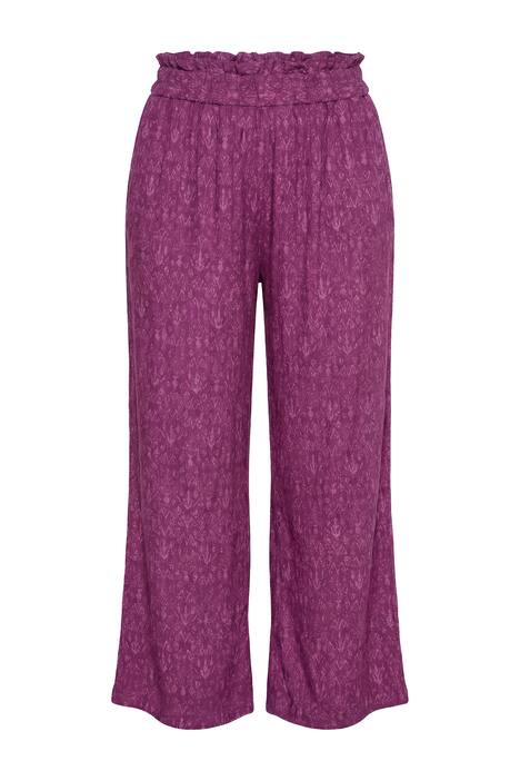 Kalhoty, široké nohavice, vysoký pas, kašmírový vzor