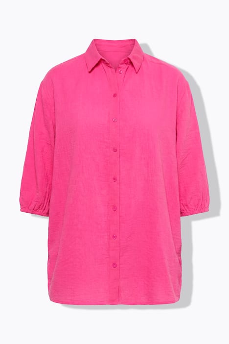 Bluse, oversized, Musselin, Rücken Frauen-Motiv