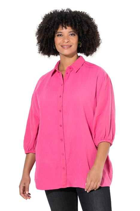 Halenka, oversize, mušelín, motiv ženy na zádech