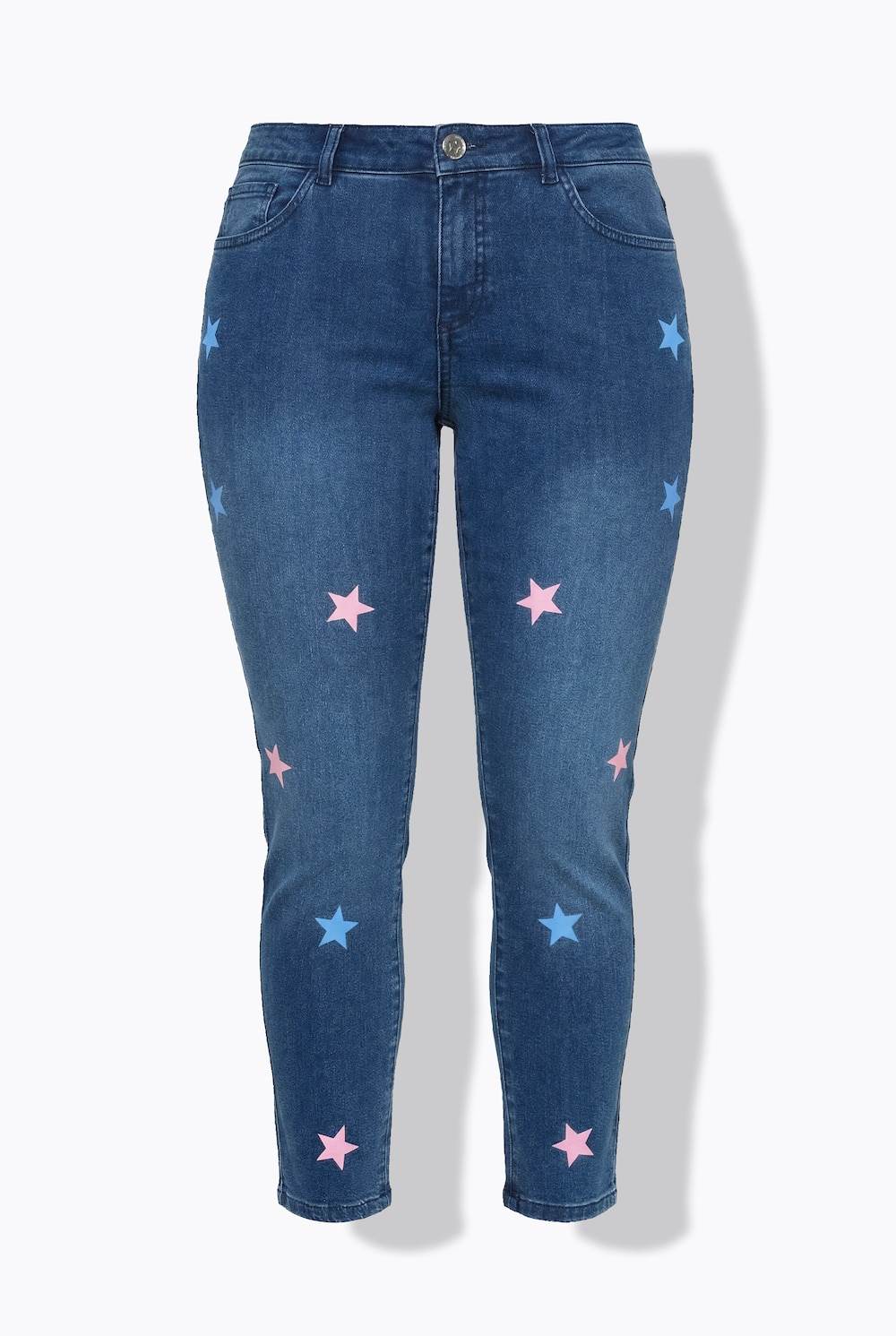 Stora storlekar Jeans Emma, Dam, blå, storlek: 42, Bomull, Angel of Style