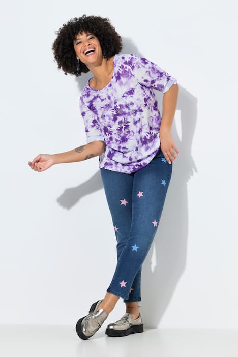 Jeans Emma, Slim Fit, 5-Pocket, Sterne