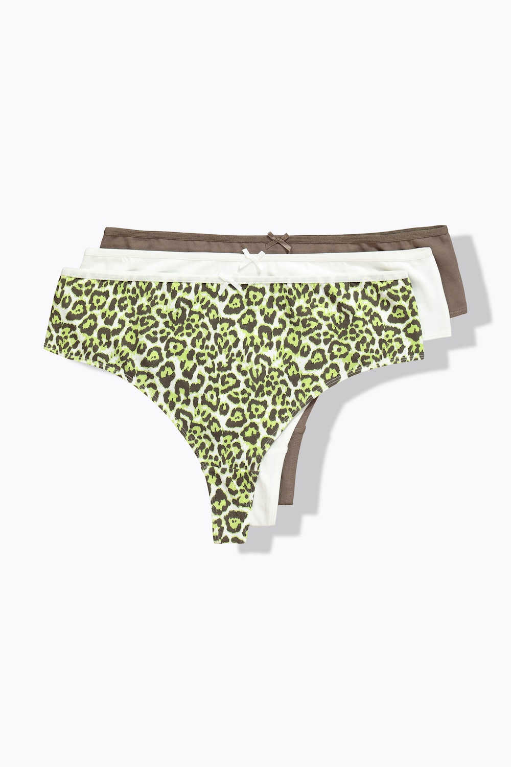 Strings, 3er-Pack, Leomuster/Blautöne