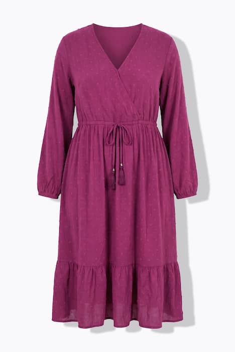 Maxi dress, A-line, all-over print, long sleeve