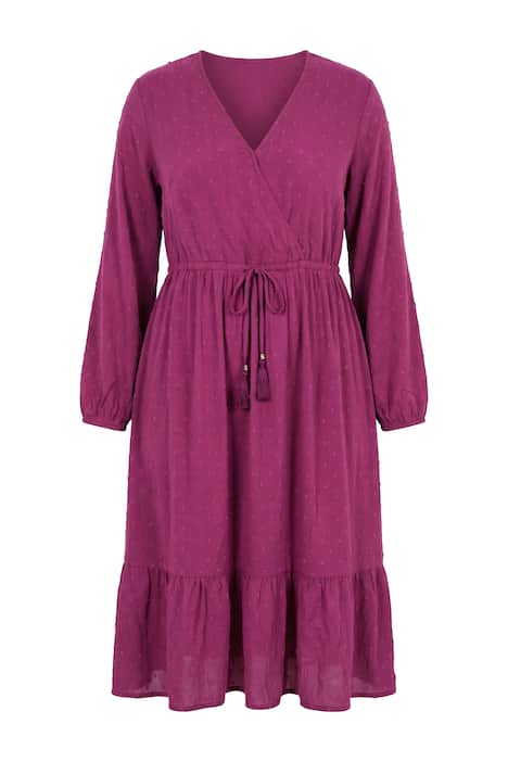 Maxi šaty, A střih, plošný potisk, dlouhé rukávy