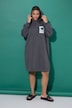 Sweatkleid, oversized, Kapuze