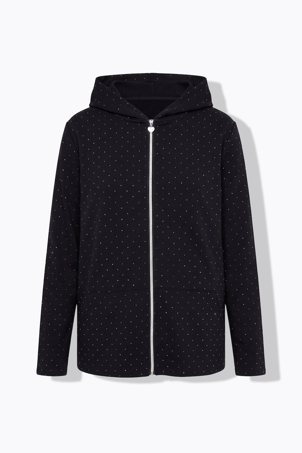 Stora storlekar Mjukisjacka, Dam, svart, storlek: 42, Polyester/Viskos, Mia Moda