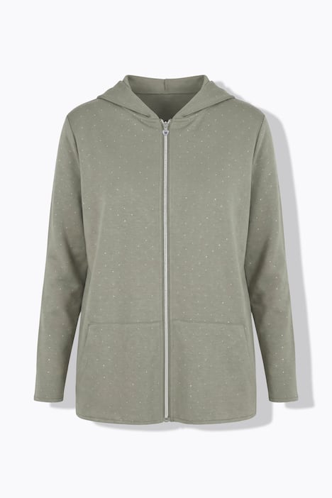 Sweatjacke, Loose Fit, Kapuze, Zipper