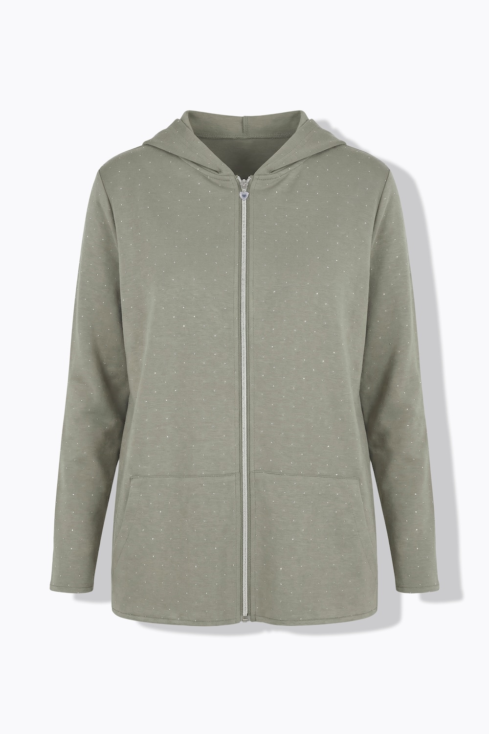 Stora storlekar Mjukisjacka, Dam, grön, storlek: 50, Polyester/Viskos, Mia Moda