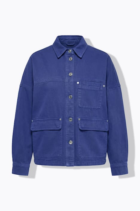 Jeanshemd, Oversize Shape, 3 Taschen