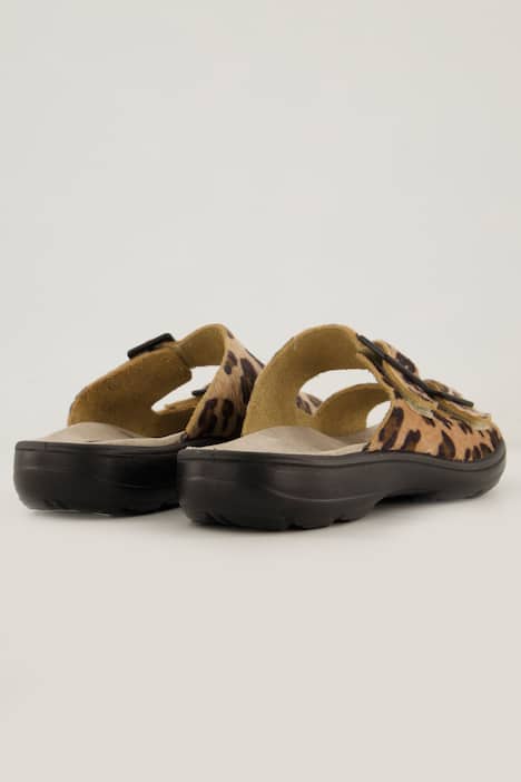 Jomos Leder-Pantoletten, Air-Comfort-Sohle, Weite H